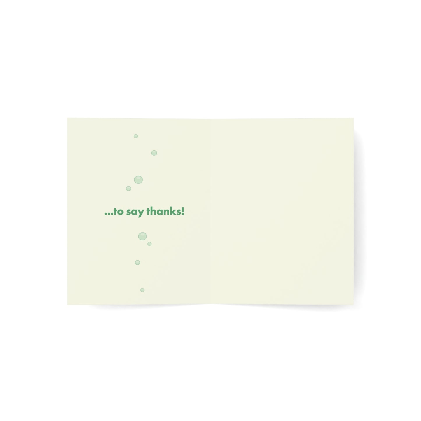 Just Popping Up... Thank You Card