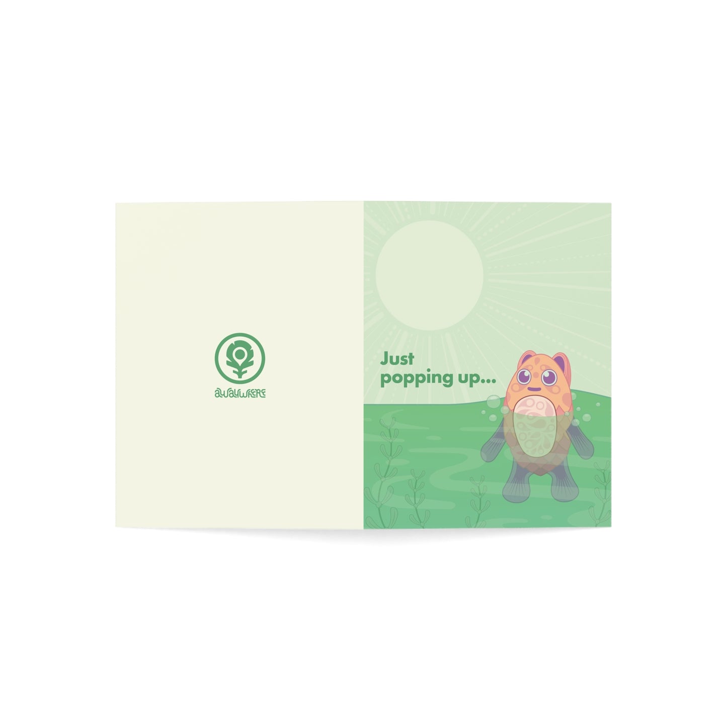 Just Popping Up... Thank You Card