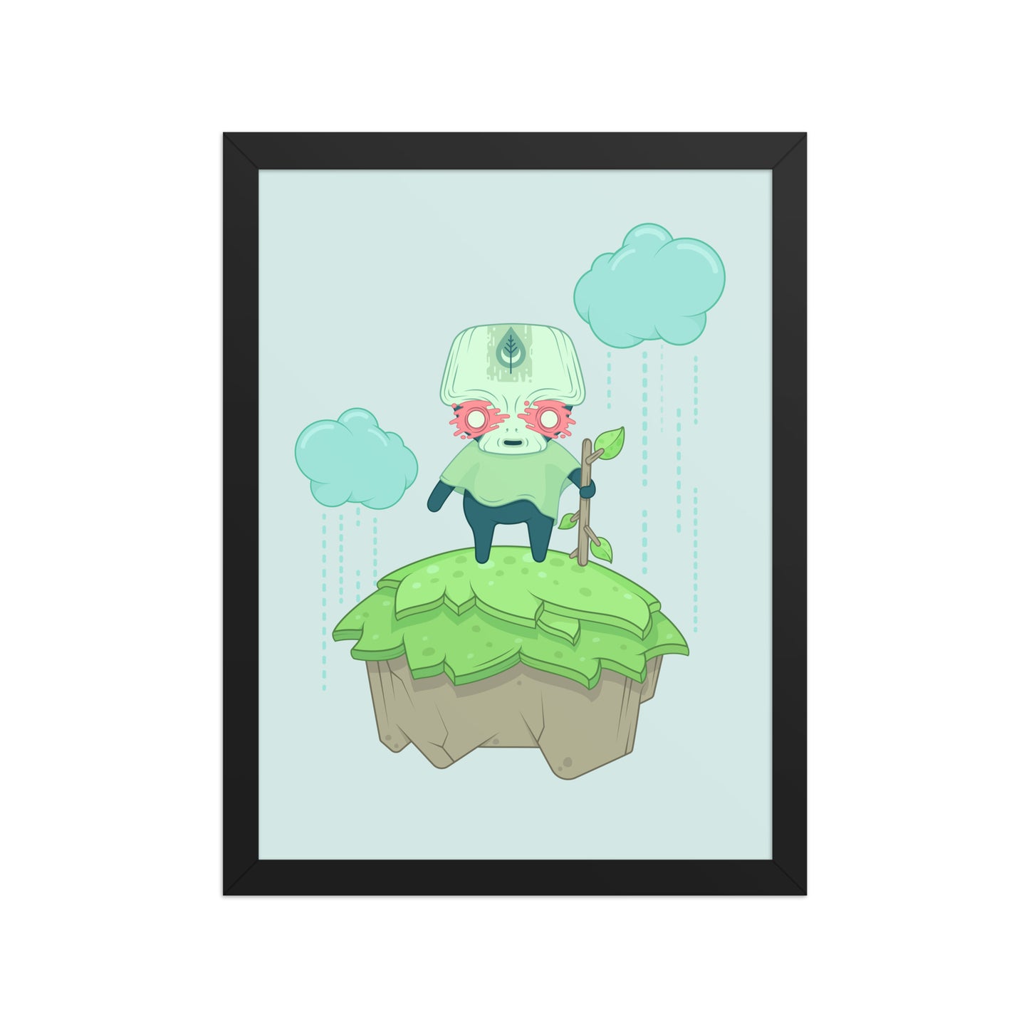 Moon Leaf Poster