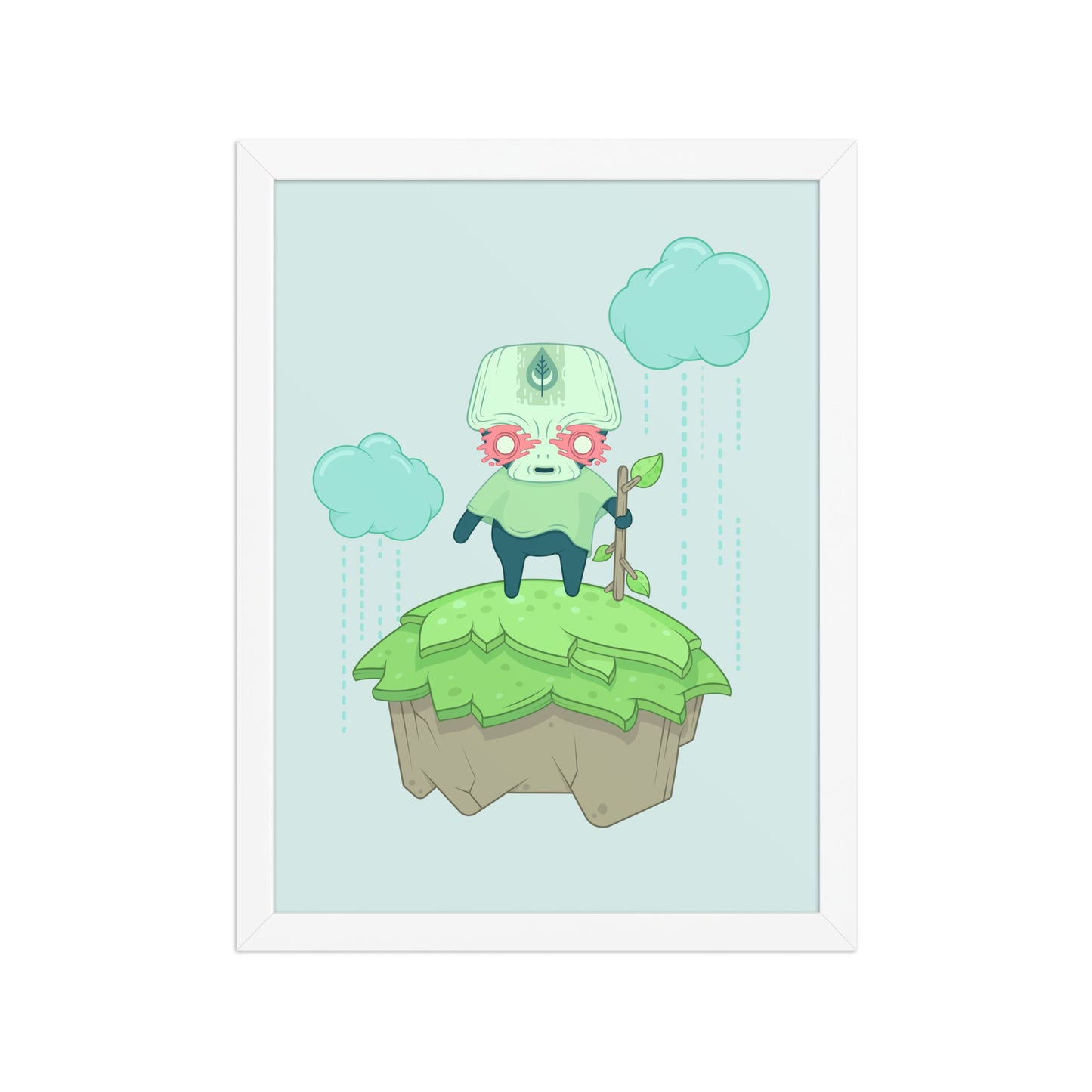 Moon Leaf Poster